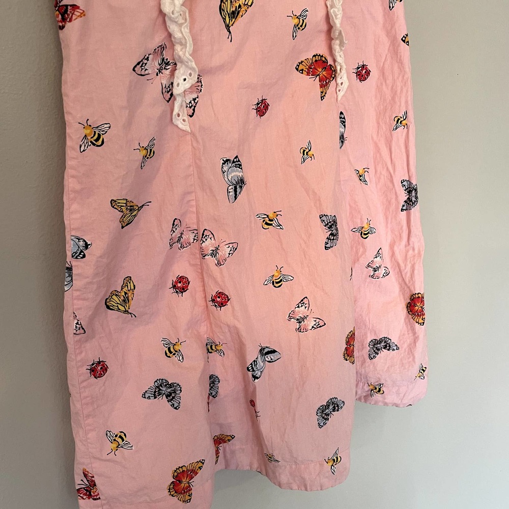 Hanna Andersson Woven Pink Butterfly Swing Dress in Pink SZ 6-7Y - Picture 10 of 16